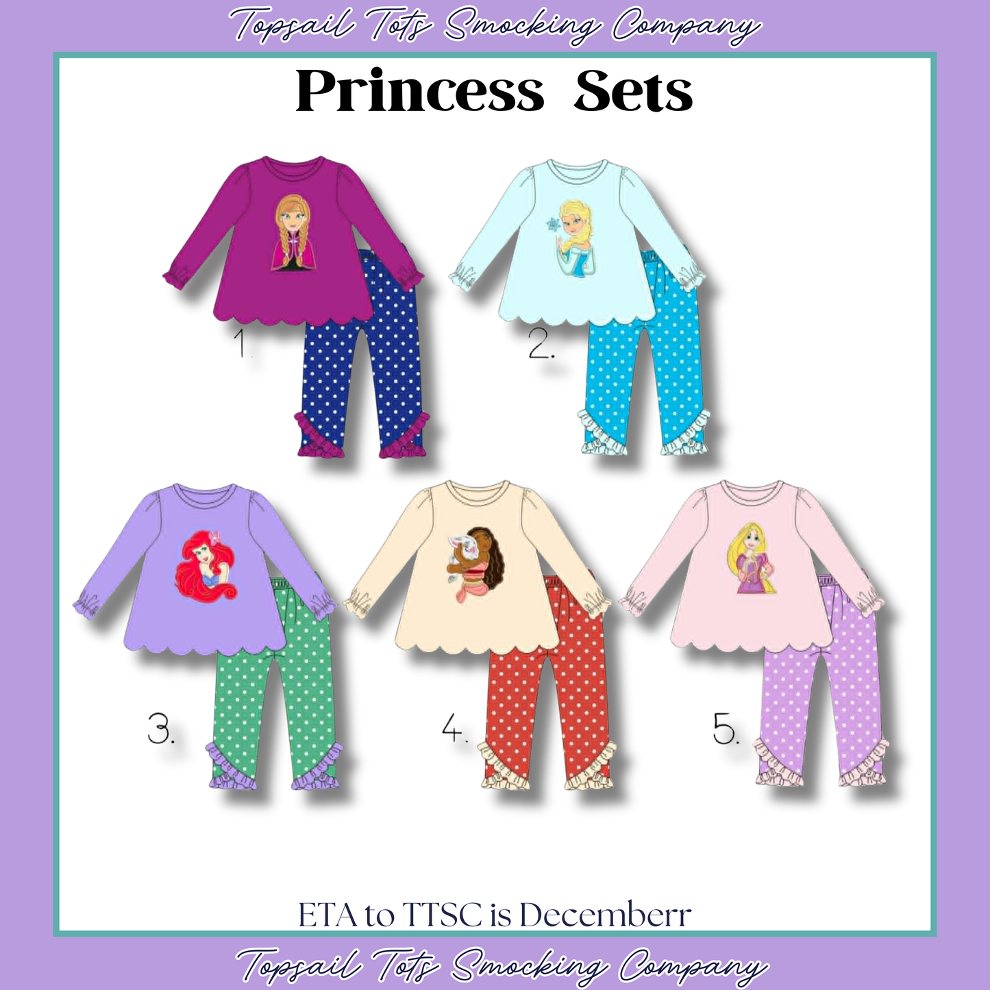 *December ETA* - Princess Sets