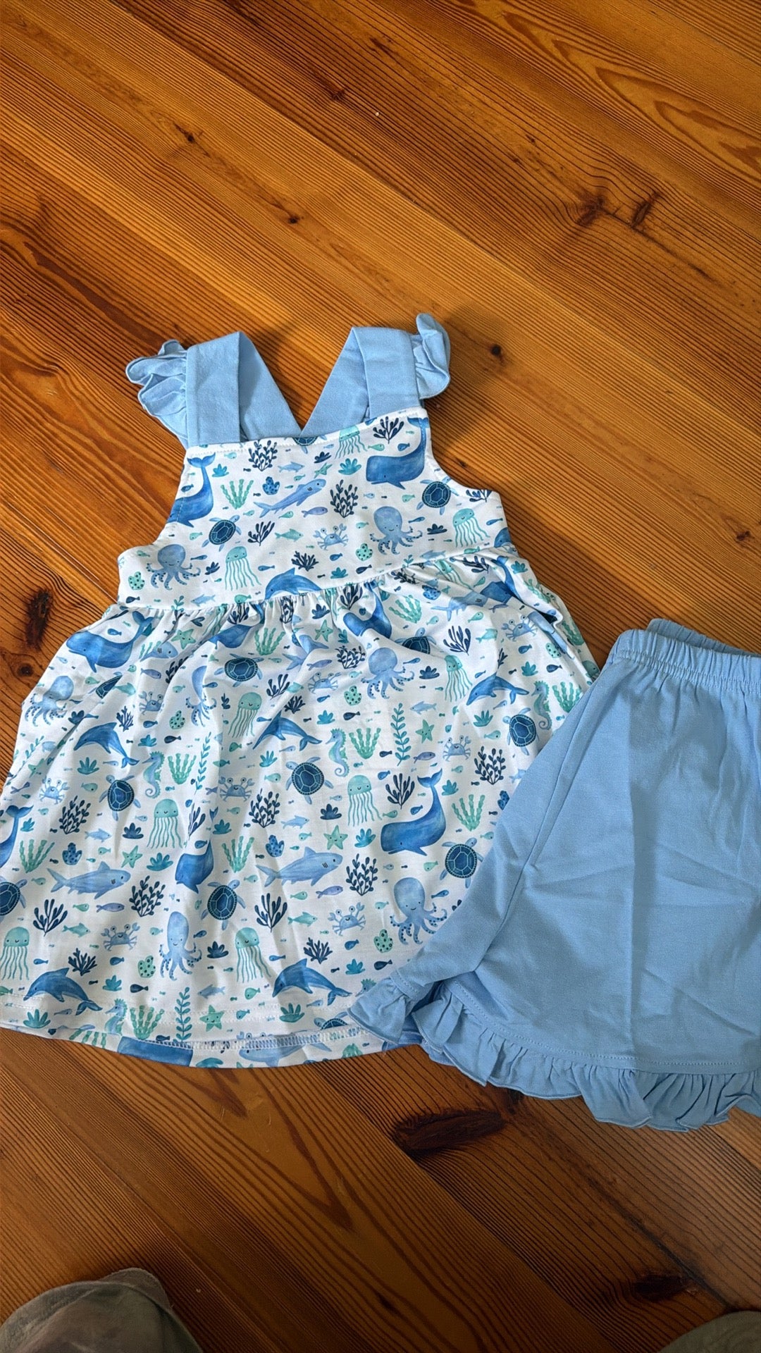 Ocean Friends Girls Short Set