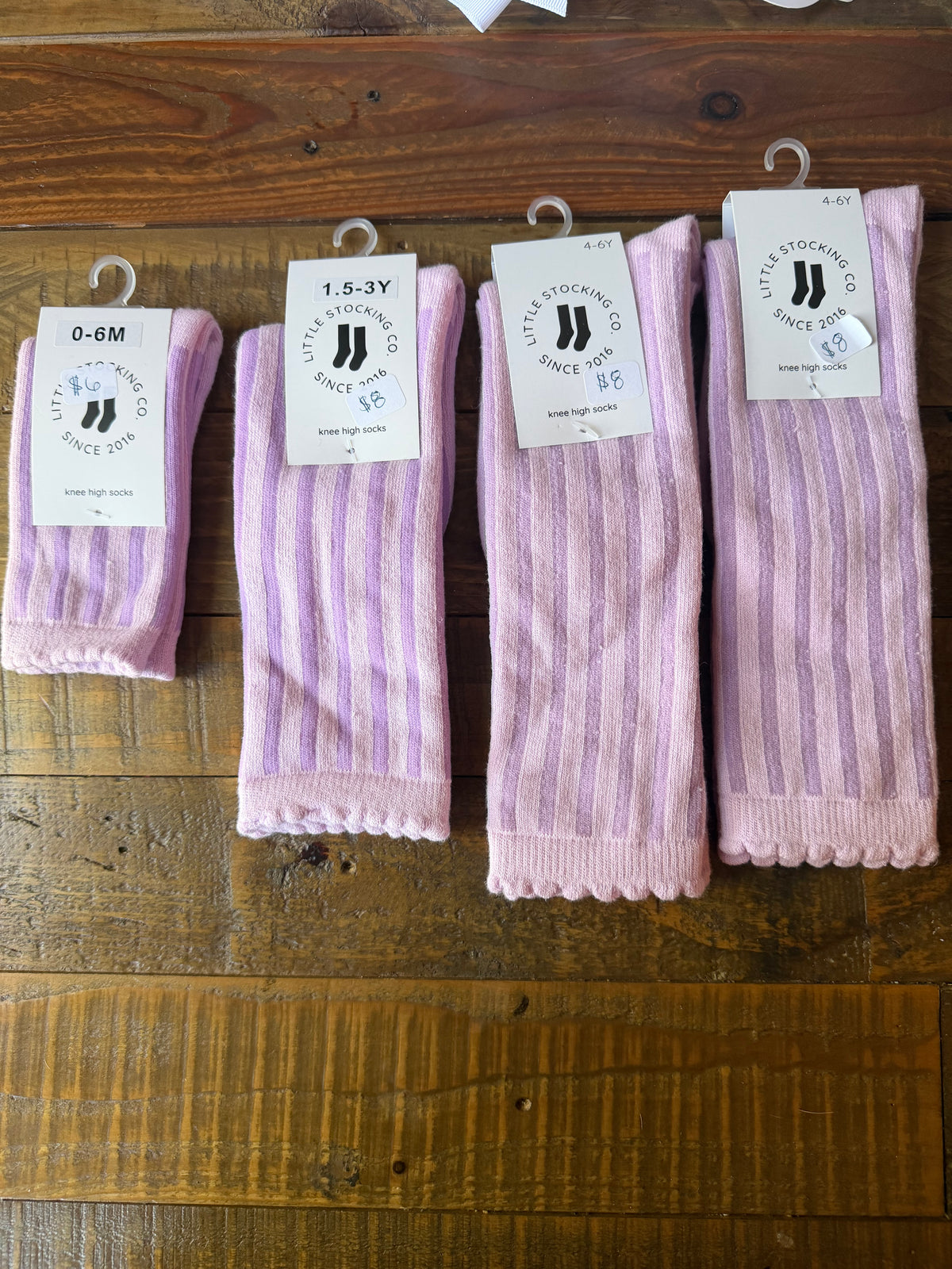 Purple Striped Stockings
