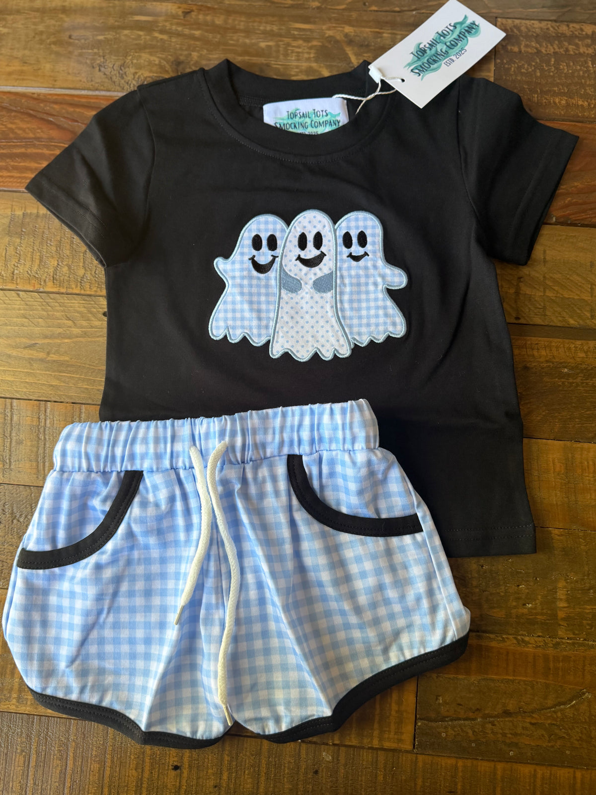 Ghost Trio - Boys Short Set 12/18m