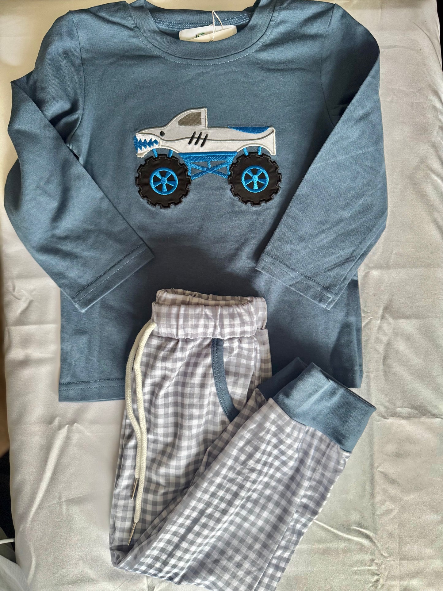 Shark Monster Truck Boys Pant Set