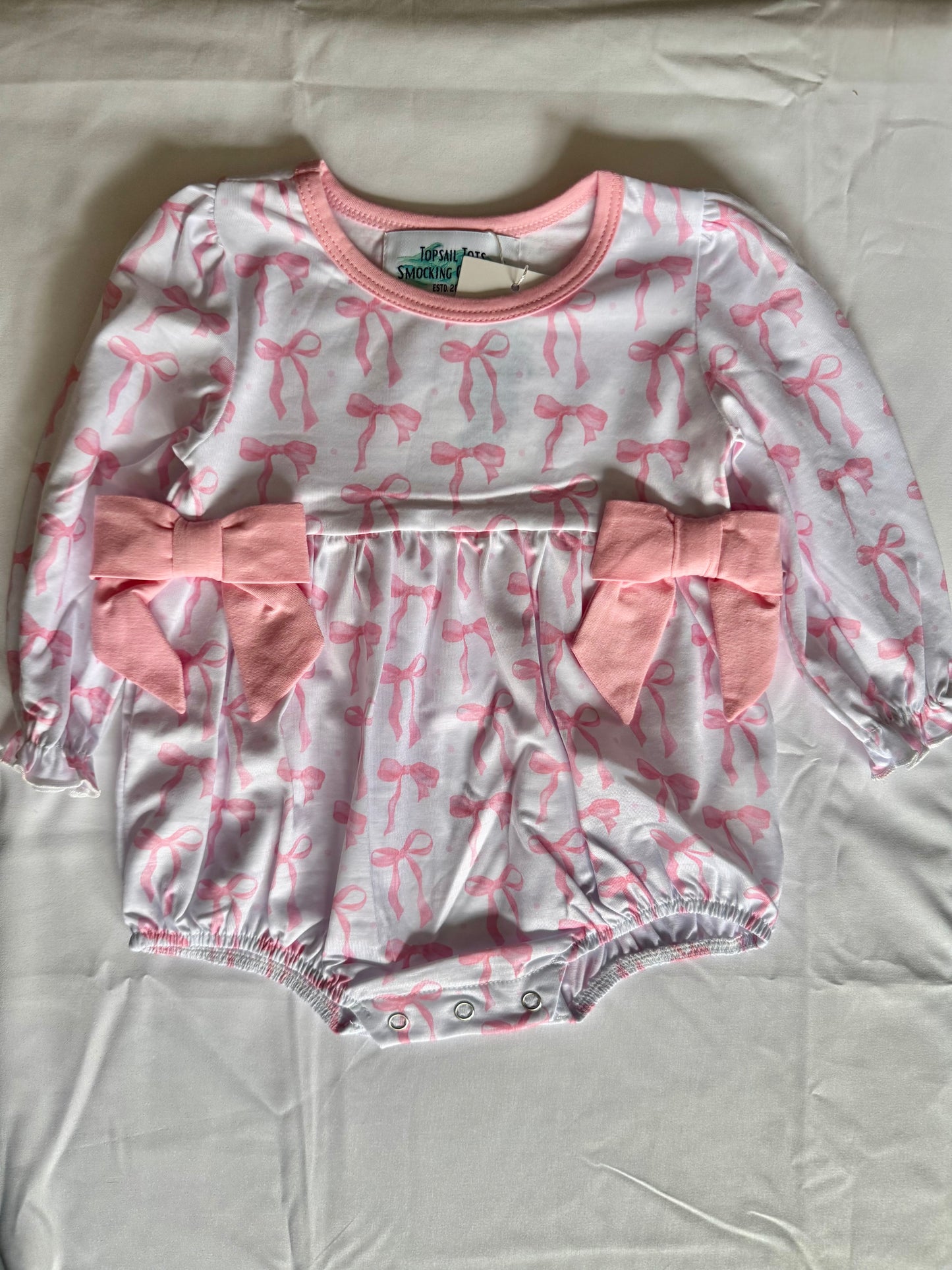 Pink Bows Girls Bubble