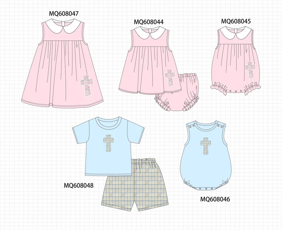 *March ETA* Pink & Blue Easter Cross Embroidery