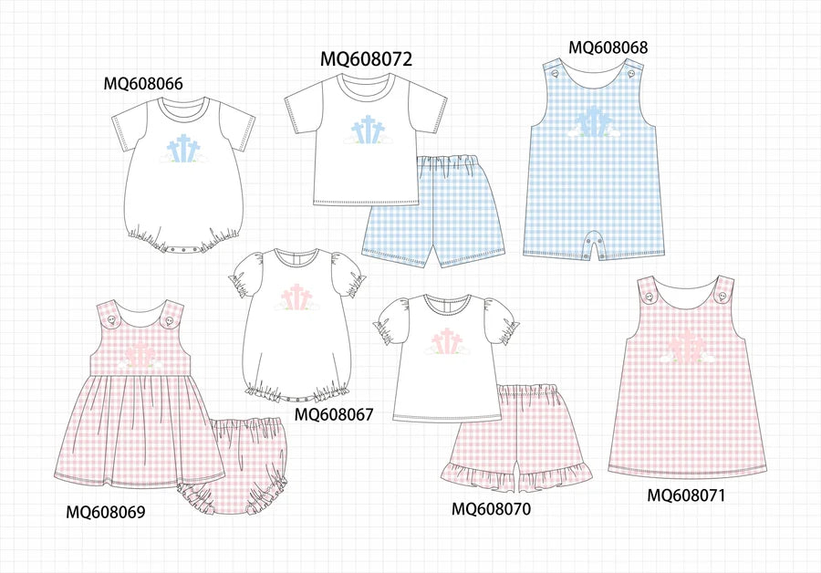 *March ETA* Pink & Blue Gingham Cross Sheep