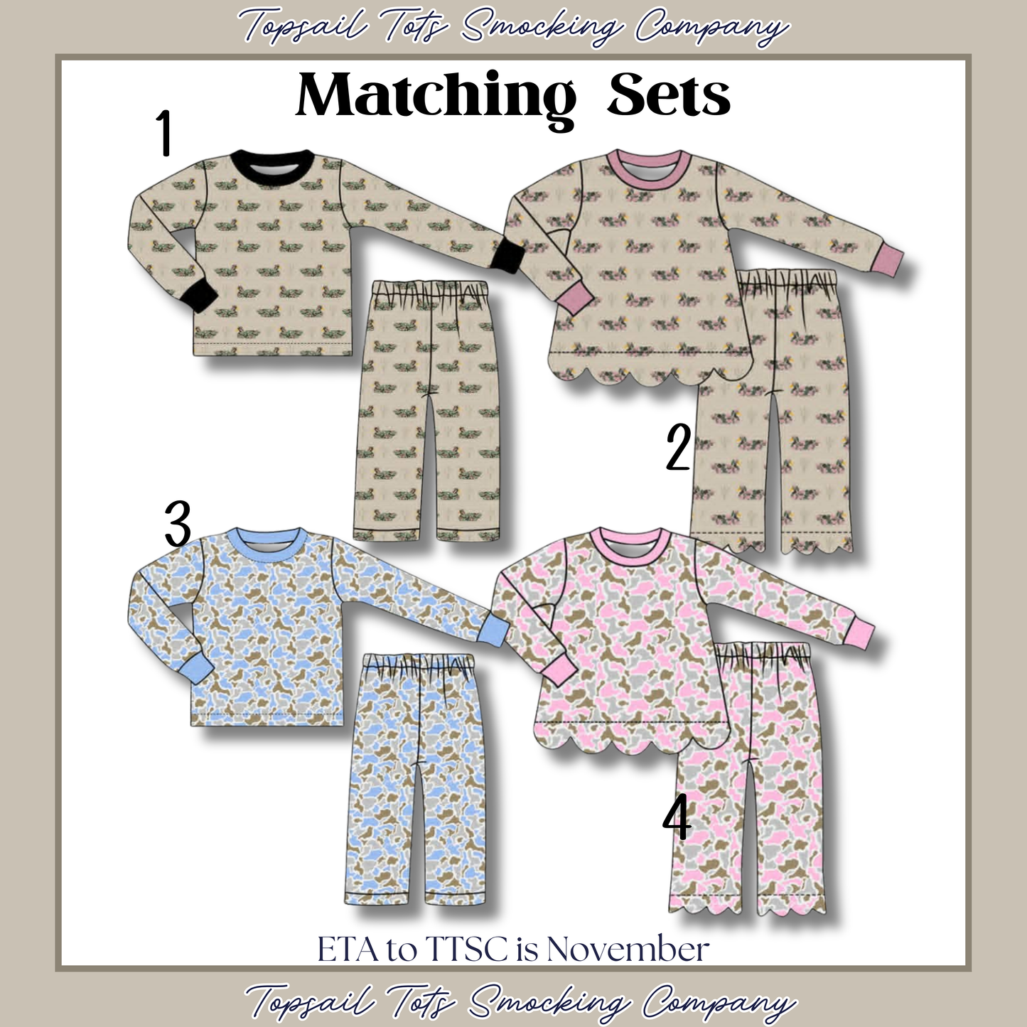 *November ETA* - Matching Sets