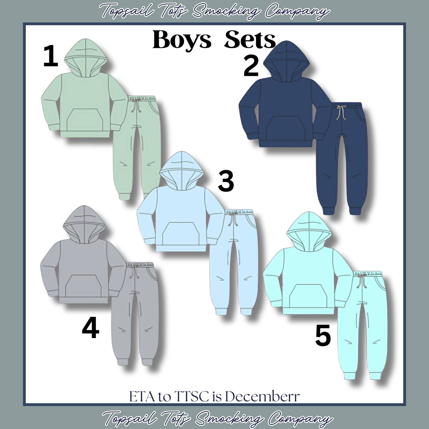 *December ETA* -Boys Sets