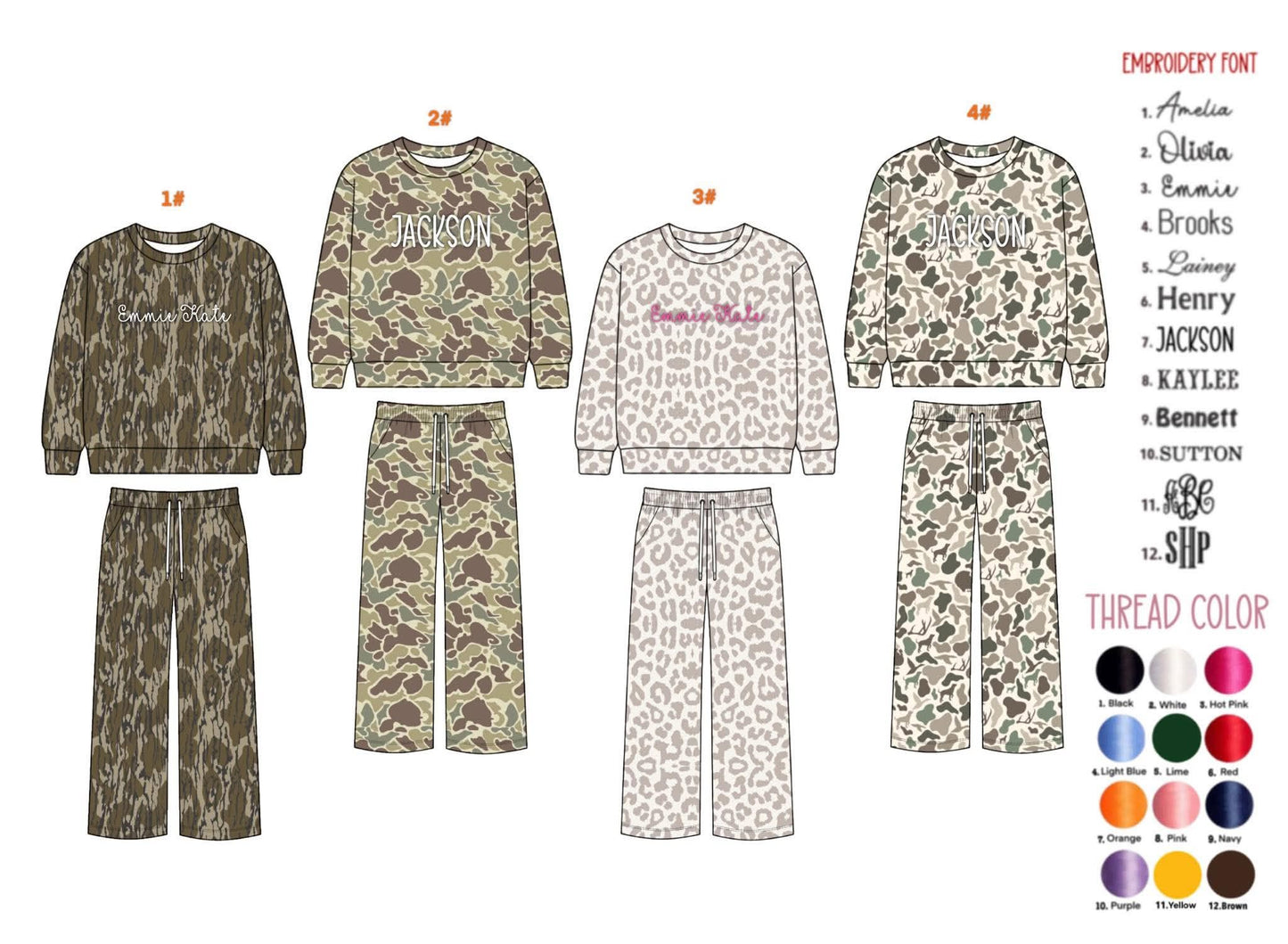 *November ETA* Printed Embroidered Sets