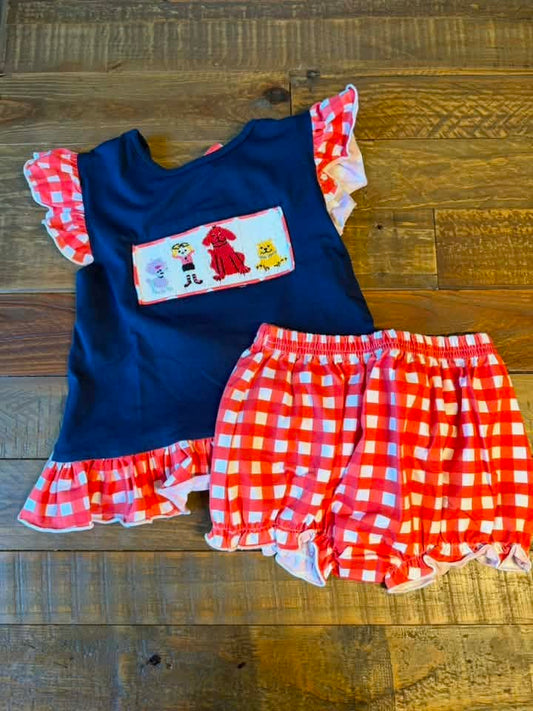 Big Red Dog Girls Bloomer Set
