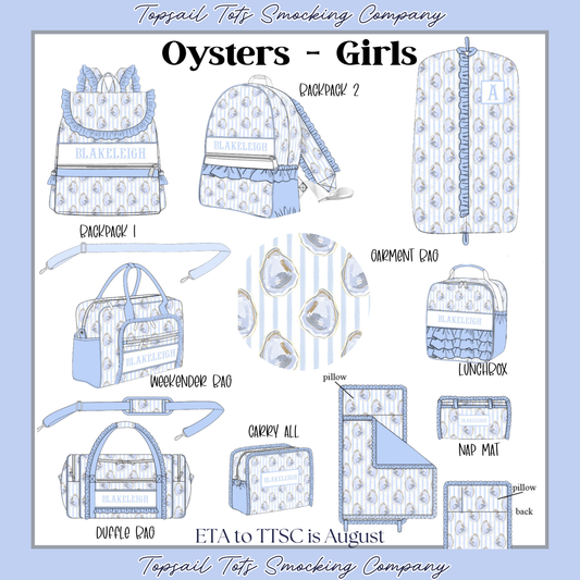 Girls Oysters Luggage Collection *august eta*