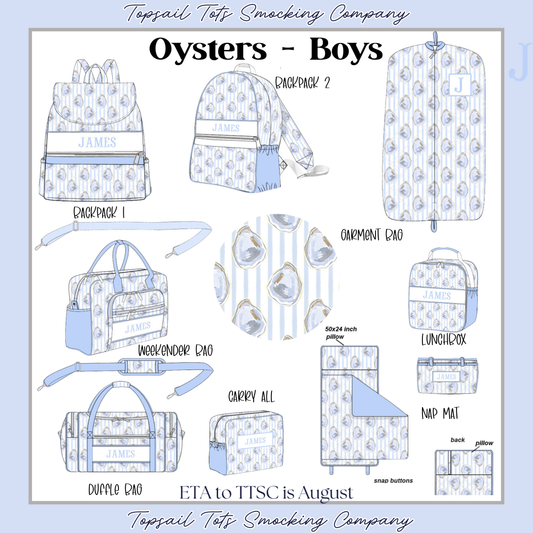 Boys Oysters Luggage Collection *august eta*