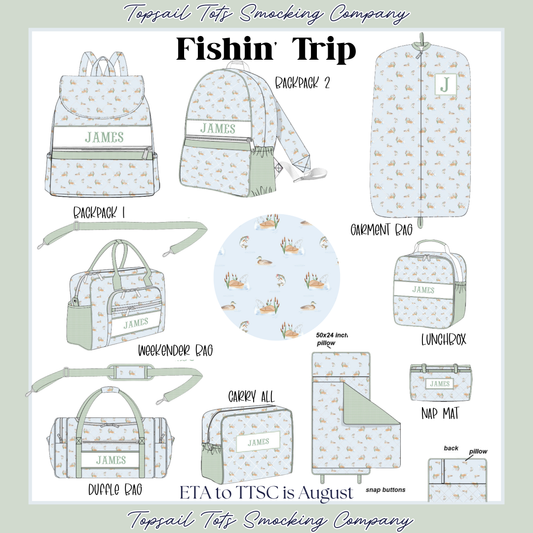 Boys Fishin' Trip Luggage Collection *august eta*