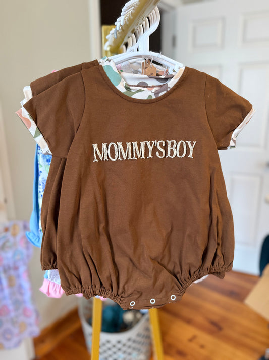 French Knot Mommy’s Boy Bubble