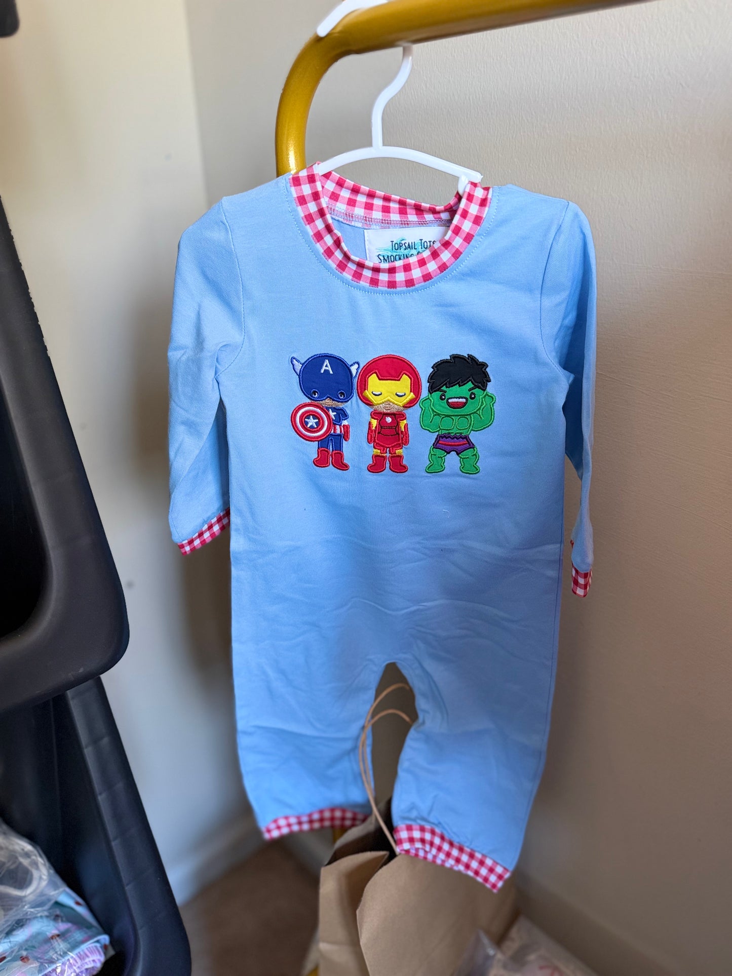 Superheroes - Boys Romper