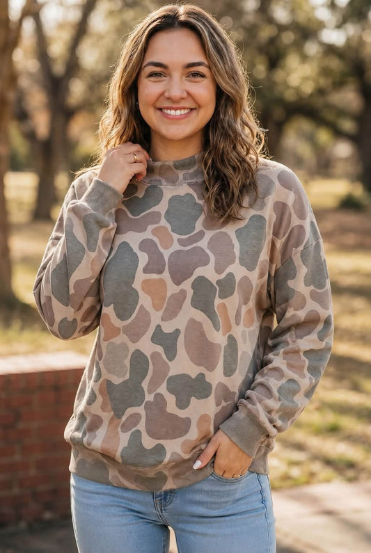 *September Eta* Camo Mockneck