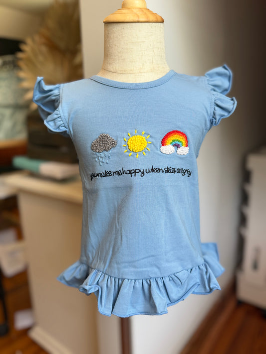 Girls You Are My Sunshine French Knot Shirt
