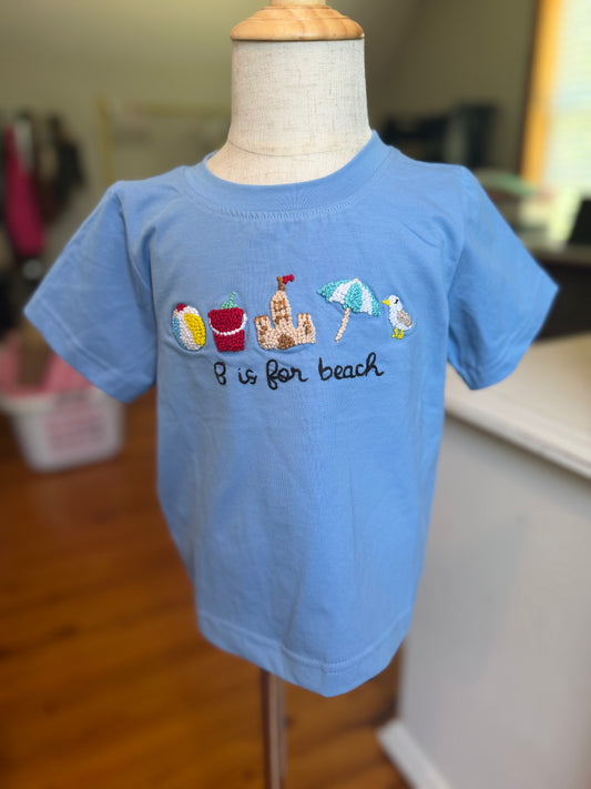 Boys B is for Beach Top Only - French Knot