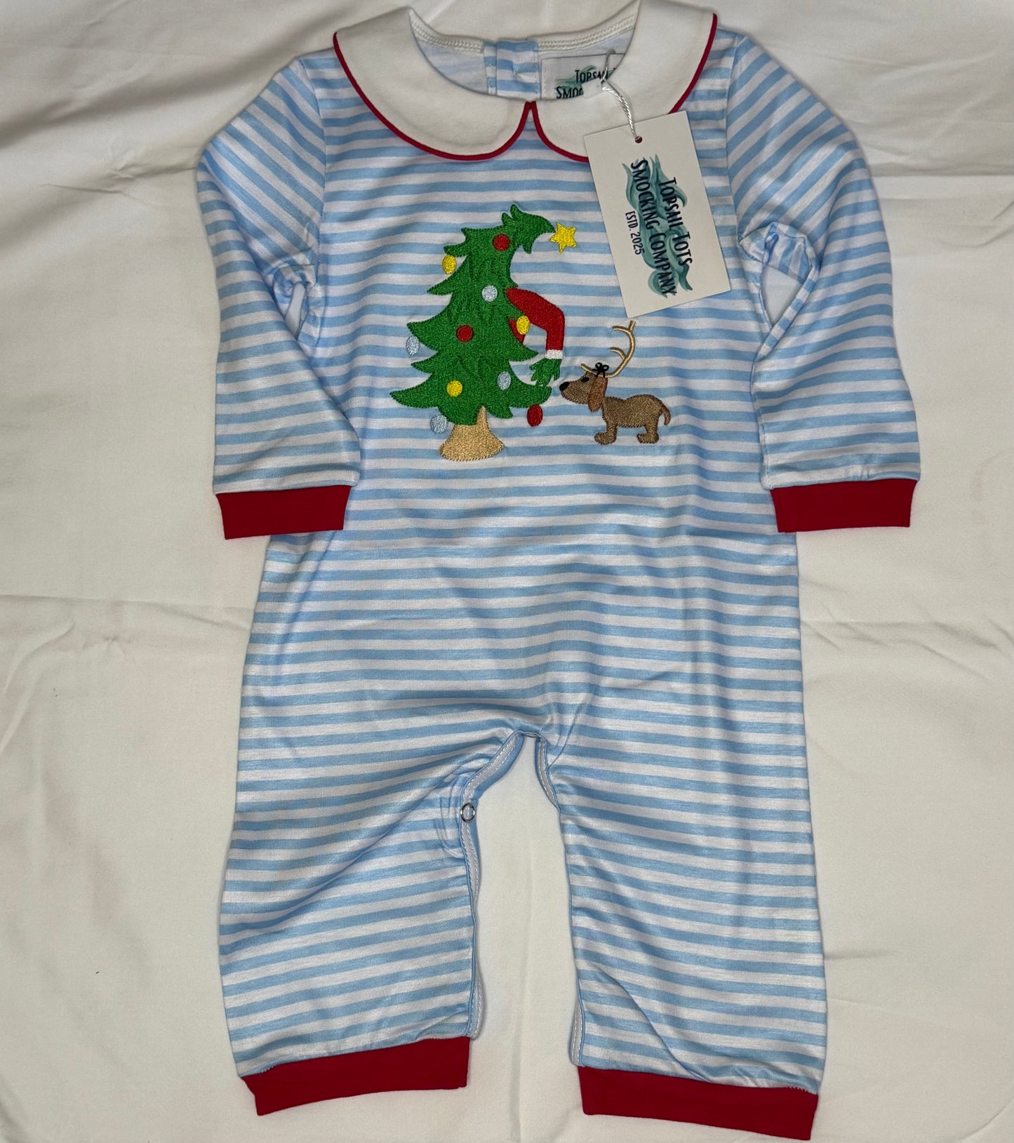 Boys Don't Let Him Steal Christmas Romper