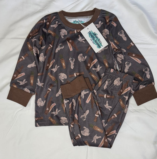 Hunting 2 Piece Pajama Set