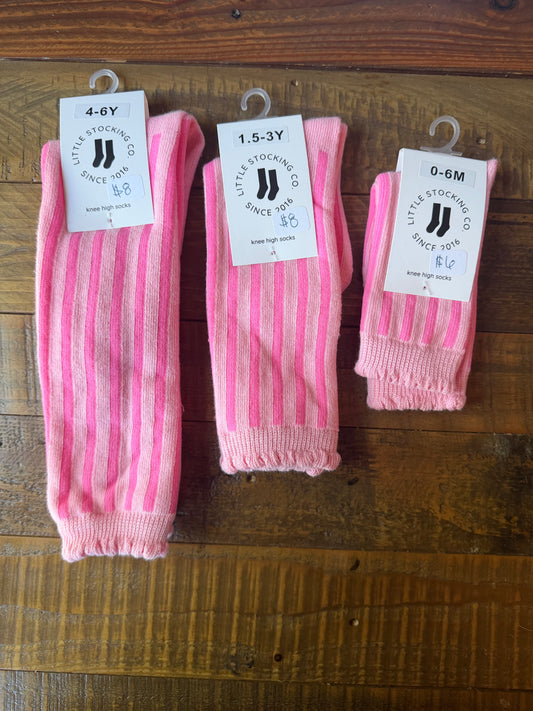 Pink Striped Stockings