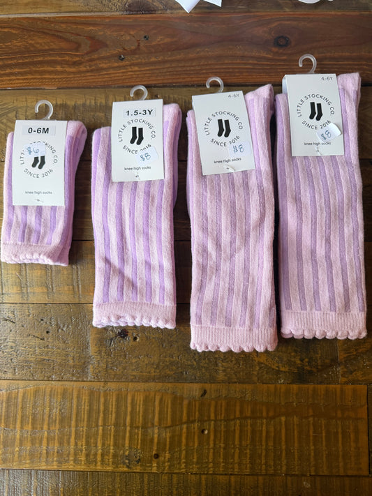 Purple Striped Stockings