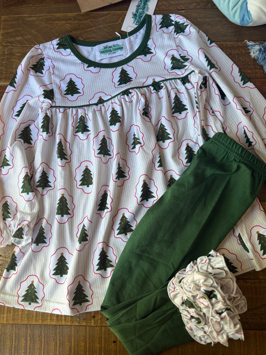 O' Christmas Tree - Girls Pants Set 5/6y