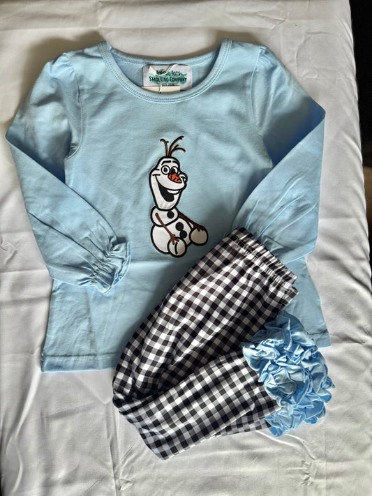 Snowman Girls Pant Set