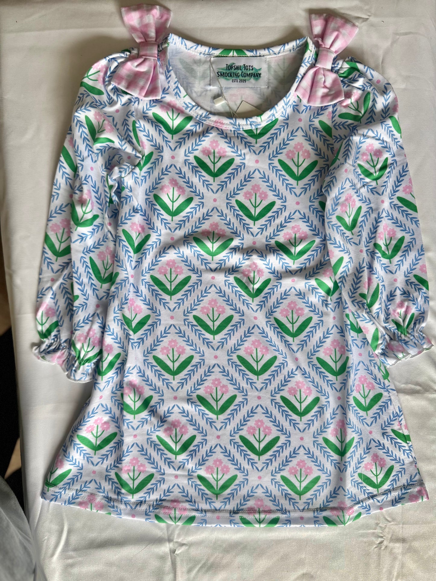 Bows & Flowers Girls Dress