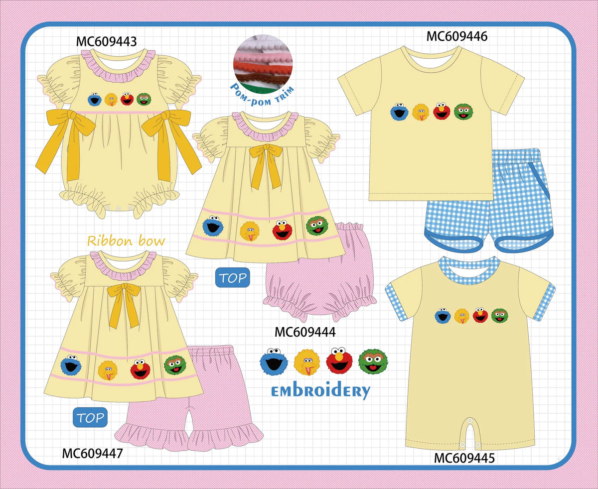 *February ETA* - Mustard Sesame Street Embroidery