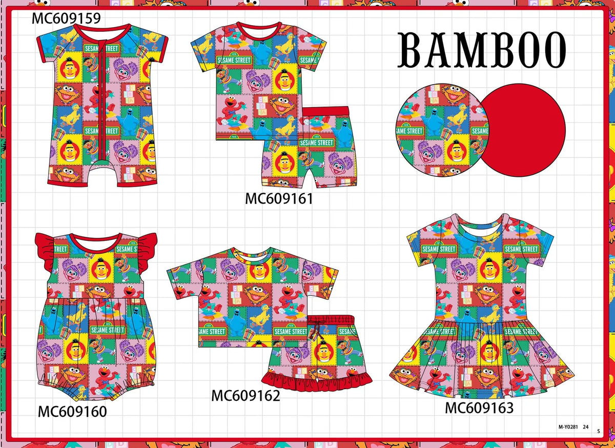 *February ETA* - Red Sesame Street Bamboo